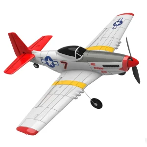 Eachine Mini Mustang P-51D V2 EPP 400mm Wingspan 2.4G 6-Axis Gyro RC Airplane Trainer Fixed Wing BNF/RTF One Key Return Compatible DSM S-BUS Protocol for Beginner