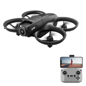 PJC D16 WiFi FPV with Dual Camera 180° Electrically Adjustable Optical Flow Hover Automatic Obstacle Avoidance Circle Protection Kids Gifts 2.4G 4CH 6-Axis Remote Control RC Toys Drone Quadcopter RTF